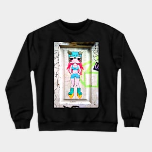 Pixel Space Girl Crewneck Sweatshirt